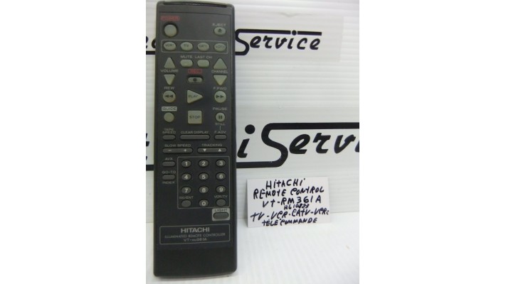 Hitachi VT-RM361A Remote  control